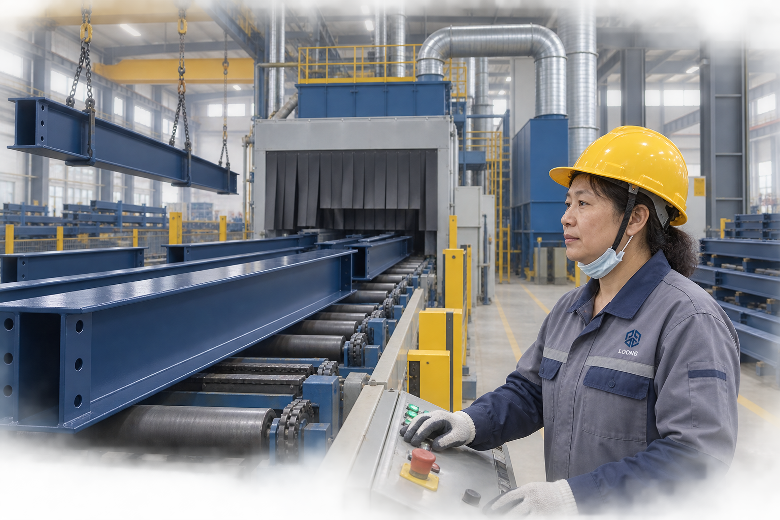Protective finishing at China Loong Steel Structure