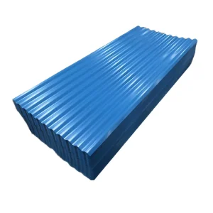 10 16 22 ft Blue Color Corrugated Metal Building Ppgi Roofing Panels for Uganda