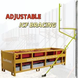 10-20ft Steel ICF Brace with Custom Arabic Company Name Color/logo HDG Powder Coated ICF Bracing System for Middle East Market