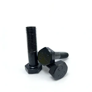 10.9S High Strength Alloy Steel Black Oxide Hex Structural Bolts M5 M6 M8 M10 M12 UNC Thread with Nuts and Washers
