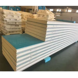 100/150/200mm Polyurethane PU PIR Sandwich Panels for Cold Room Container Use with Compressor and Gear Components