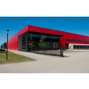 1000 Square Meter Warehouse Building Light Steel Structure Hangar Roof Prefabricated Warehouse Construction With Glass Wall