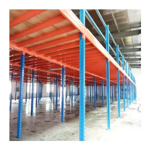 1000 kg/sqm Heavy-Duty Q235 Steel Mezzanine Floor System, 2-Layer Electrostatic Powder-Coated Corrosion-Protected Platform