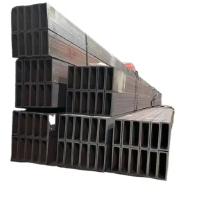 100X100mm 120X120mm A36 Mild Steel Black Hollow Section Carbon Steel Q235 Metal Square Tube Rectangular Tube