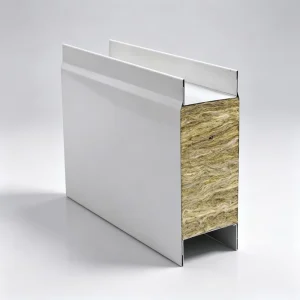 100mm Fireproof Metal Rock Wool Sandwich Panels for Warehouse Roofing and Wall Insulation in Engineering Projects