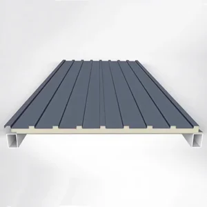 100mm PU Sandwich Panel For Villa Roof Stainless Steel And Galvanized Panels With High Durable Polyurethane Coating
