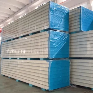 100mm PU Sandwich Panels PIR Polyurethane Foam Boards Slip Joint Type Panel for Cold Room Roofing and Wall