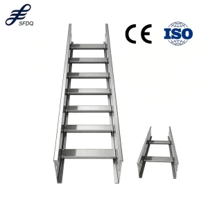 100×50 Cable Ladder in HDG Hot Dip Galvanized Groove Type Cable Tray