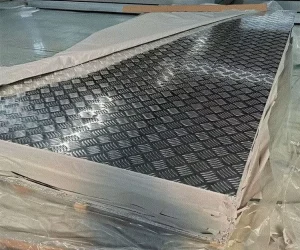 1050 H14 Aluminium Checkered Tread Plate Custom Gauge Alloy Sheet for Ramp Anti Slip