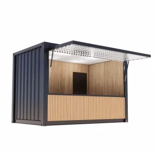 10FT 20ft Mini Pop up Shop Container Coffee Shop Bar Fast food Restaurant Convenience Store Kiosk Booth Modular Prefab Stores