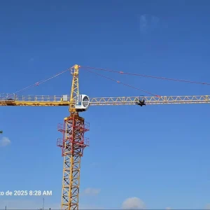 10T 50M Boom Construction Tower Crane Manufacturer Spare Parts Price CCTV Camera Remote Control Joystick QTZ125-HS5023