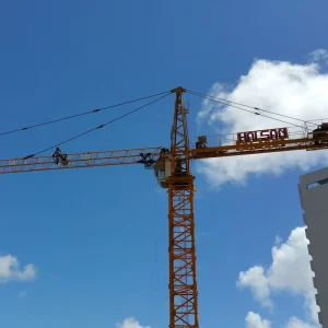 10T Construction Tower Crane Manufacturer Spare Parts Wireless Cctv Camera System PLC QTZ160 HS7015