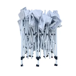 10X10FT Outdoor Portable Pop up Canopy Steel Folding Tent Square Advertising Tent Aluminum Frame 4 Door All Seasons
