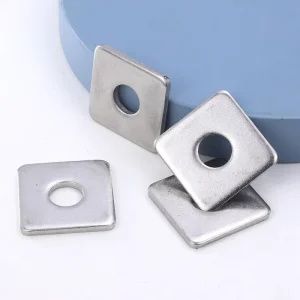 10pcs Bag 304 Stainless Steel Square Flat Washer M3 M5 M6 M8 M10 M12 M18 Plain Metal Square Washers for Wood Constructions