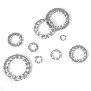 10pcs bag 304 Stainless Steel Carbon Steel Zinc Plated Plain Internal Tooth DIN Standard Tooth Lock Washers M3 M5 M8 M16 M30