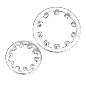 10pcs bag 304 Stainless Steel Internal Tooth Lock Washers M3 M30 Plain Surface DIN6797J Retaining Washers