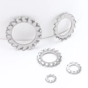 10pcs bag 304 Stainless Steel Zinc plated Carbon Steel External Teeth Serrated Lock Washers M3 M6 M10 DIN6798A Grade 4.8 6.8