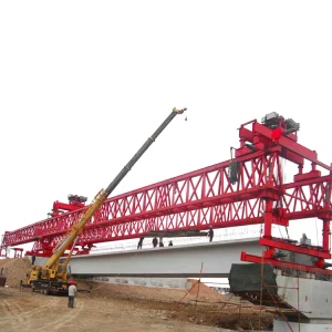 120 ton overhead double truss type bridge beam launcher crane