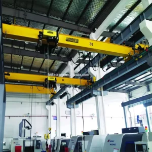 1~20ton Lifting Weight Traveling Single Beam Bridge Crane Electric Hoist and Steel Hook and End Beam