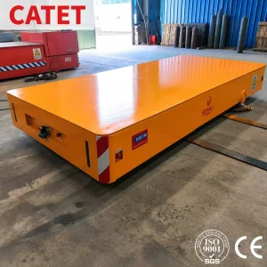 12Ton Trackless Electric Flat Cart Customizable Platform Dimension Trolley for Workshop Heavy Material Handling Cart
