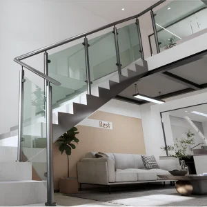 12mm Tempered Glass Durable Outdoor Glass Railing Post Spiral Stairs Glass Balustrade and Glass Panel