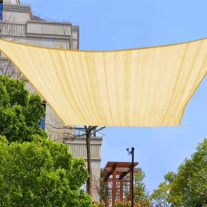 12×16 FT Gray Heavy-Duty UV-Protection Fade- and Tear-Resistant Rectangle Sunshade Sail