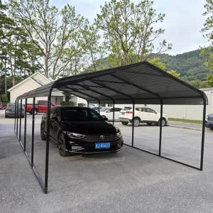 12x24x8ft Galvanized Steel Carport Easily Assembled Rot Proof Feature Metal Frame Material Garages Canopies Carports