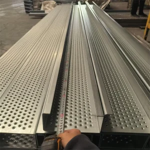 13 Gauge 9.5” x 16′ Traction Tread Grating Dimpled Tread Plank