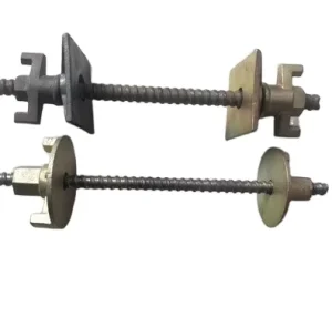 15 17mm Construction Scaffolding Formwork Steel Tie Rod Bar With Tie Rod Wing Nut