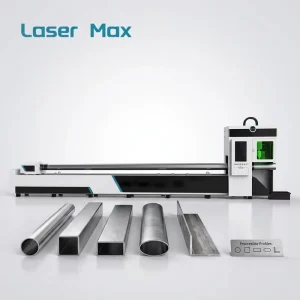 1500W Industrial Laser Tube Cutter Two Chucks 8-110mm for Round Square Steel Pipe Production