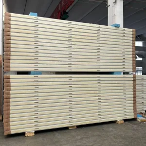 150mm Hook Pu Panel Polyurethane Foam Boards Fireproof Insulation Sandwich Panels PUR for Cold Room Floor and Wall