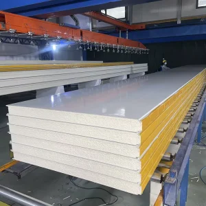 150mm Insulated Fireproof Rock Wool PIR Polyurethane EPS PU Roof Metal Wall Sandwich Panel for Prefabricated Warehouse