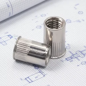 150pc Boxed M3 M10 Polished Stainless Steel 304 Insert Nut Small Countersunk Reduced Head Knurled Body Rivet Nuts