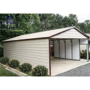 15×20 Steel Structure Metal Garage Construction Buildings Prefab Carport
