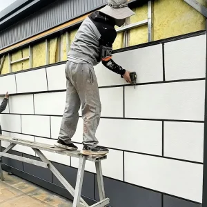 16mm 20mm Metal Sandwich Panel PU Polyurethane Insulated Siding Panels Decorative Exterior Wall Panel for Modular House Tile