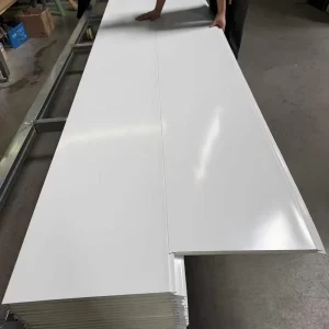 16mm Galvanized Steel Aluminum Polyurethane Core Sandwich Panels Water Fire Resistant Eco-Friendly Workshop Cold Room