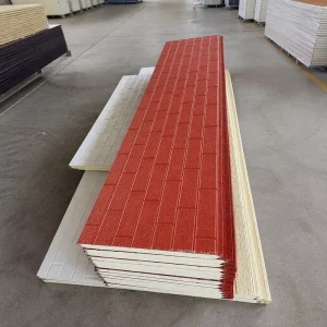 16mm Insulated Sandwich Panels Metal Carved Board PU EPS Core Exterior Wall Siding Cladding