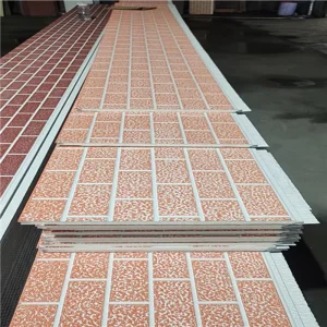16mm Polyurethane Stone Sandwich Panel Modern Hotel Exterior Wall Cladding Fire Resistant Lightweight Insulation Decorative