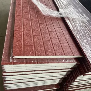 16mm Prefab House Metal Siding Thermal Insulated PU Foam Sandwich Panel for Exterior Wall