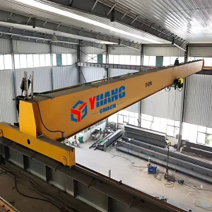 2 16 Ton 7.5 24.5 Span Single Girder Bridge Crane for Steel Structure Workshops