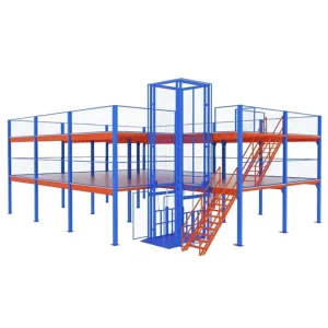 2 3 Levels Heavy Duty Mezzanine Racking Steel Mezzanine Floor Warehouse Shelf Platform