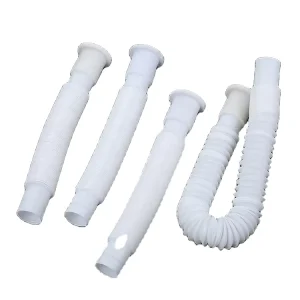 2 3mm Thickness Fits 1″ 1 1 8″ or 1 1 4″ Outlet PVC Flexible Durable Drain Hose for Bathroom