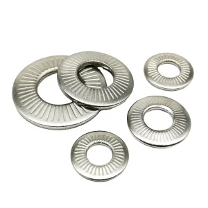 2/5/10/25/50pcs M3 M4 M5 M6 M8 M10 M12 M16 NFE25-511 304 Stainless Steel Disc Spring Serrated Lock Washer Knurled Elastic Gasket