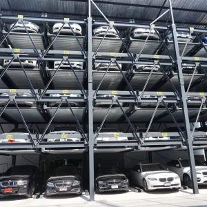 2-7 Floors Motorized Slide and Lift Puzzle Parking Management System for 4 Cars with 2000kg Load Capacity CE Certified