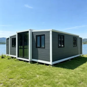 2-Bedroom Moisture-Proof Detachable Prefabricated Container House with 10-40ft Left-Side Extension