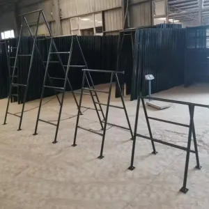 2′ Folding A-Frame Trestle for Mason Stucco Construction and Wall Building
