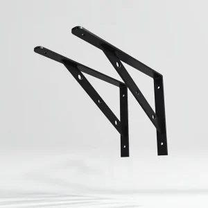 2 PCS 6-12 Inch Stainless Steel Corner Brackets for Wood Speaker Wall Mount-Triangle Structure