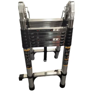 2.9+2.9m Stainless Steel Telescopic Joint Ladder Foldable to Save Space With Strong Load Bearing Capacity