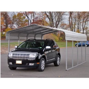 20*20ft Steel Outdoor Zinc Canopy Garage Vehicle Shelter Prefab Portable Metal Frame Carport for Car Parking