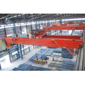 20 Ton Double Beams Overhead Crane with Magnet for Lifting Scrap Iron Bridge Crane